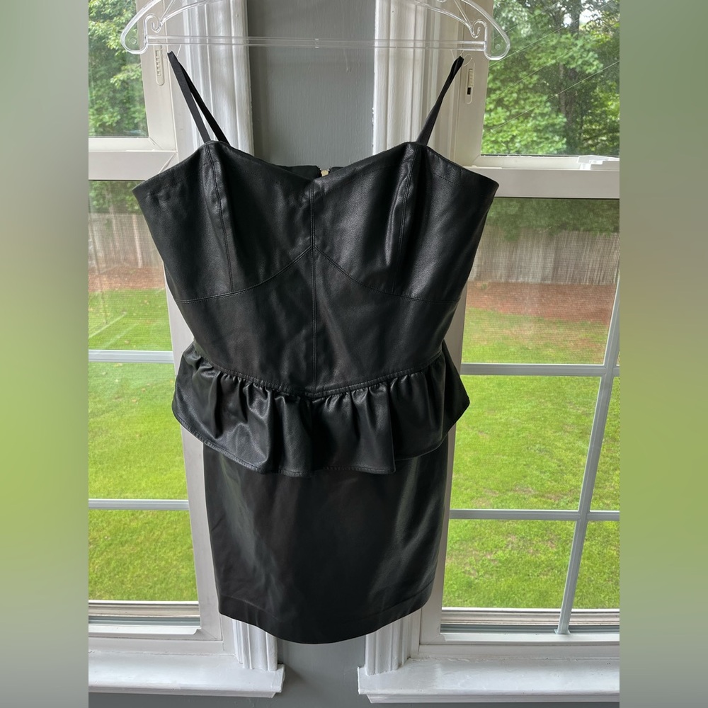 Shoshanna Faux Leather Dress - Picture 5 of 7